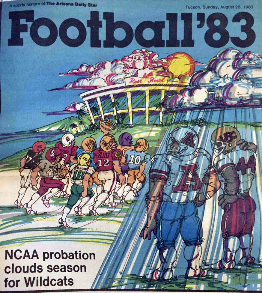 College football special section cover